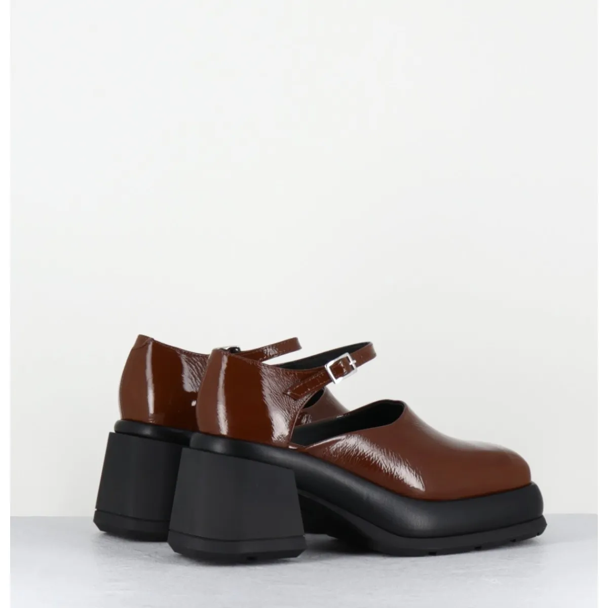 Chaussures | Plateformes^E8 BY MIISTA Babies à plateforme cuir naplak - CORAL BROWN COURT MARRON