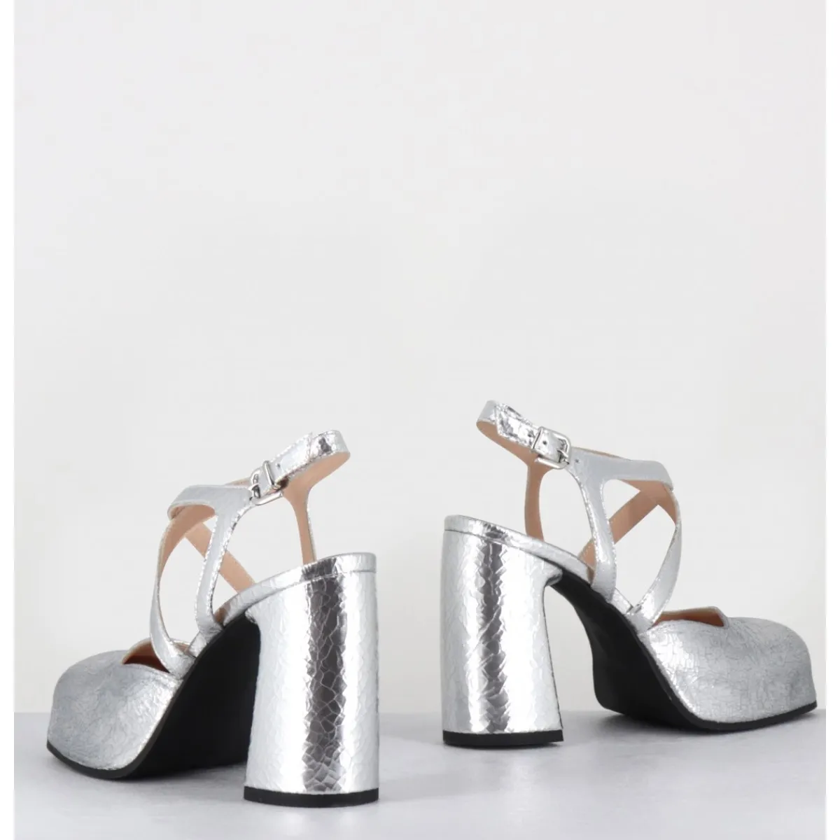 Chaussures | Plateformes^GARRICE LAB Babies à plateforme en cuir craquelé - VATI2 CRAK O ARGENT