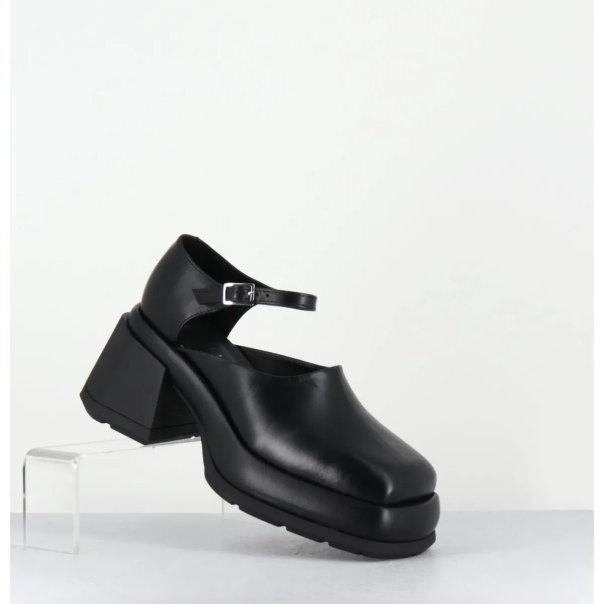 Chaussures | Plateformes^E8 BY MIISTA Babies à plateforme en cuir - CORAL BLACK COURT NOIR
