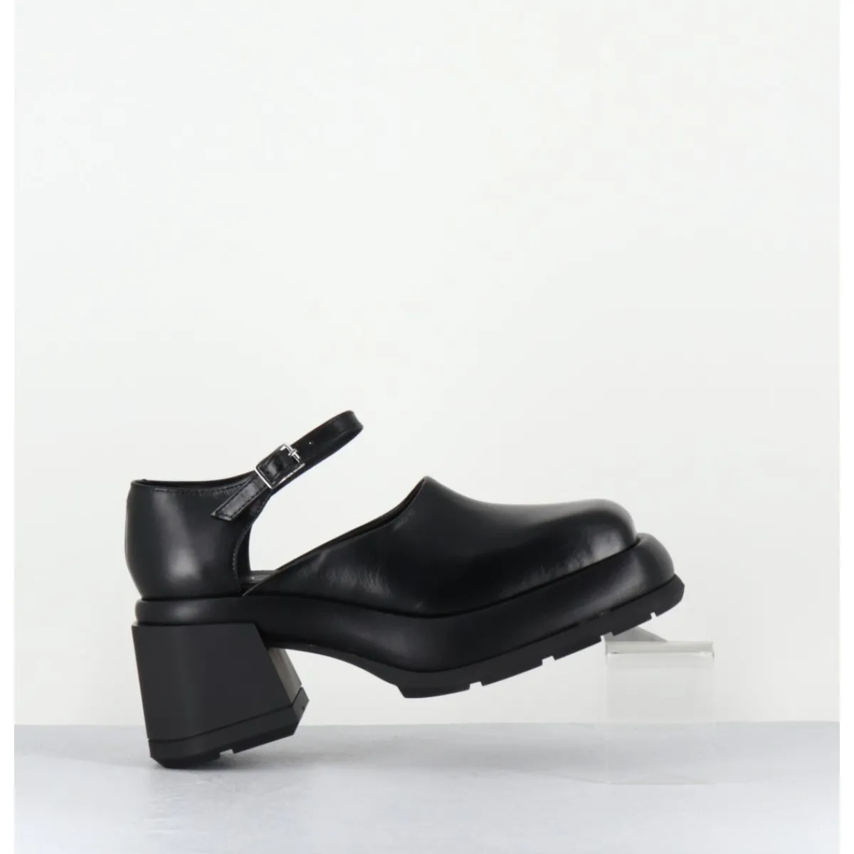 Chaussures | Plateformes^E8 BY MIISTA Babies à plateforme en cuir - CORAL BLACK COURT NOIR