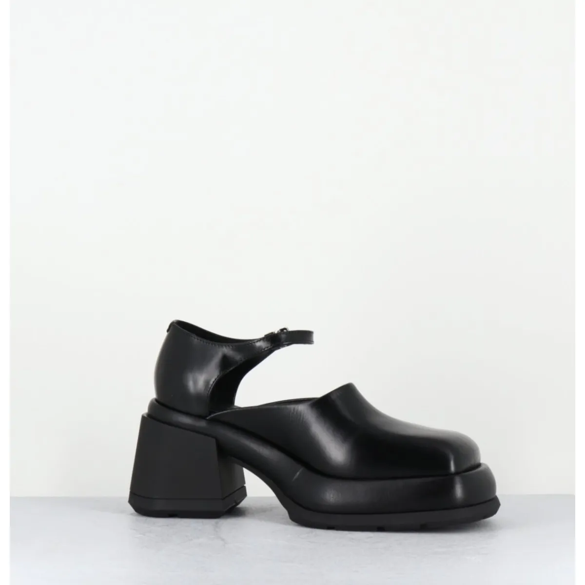 Chaussures | Plateformes^E8 BY MIISTA Babies à plateforme en cuir - CORAL BLACK COURT NOIR