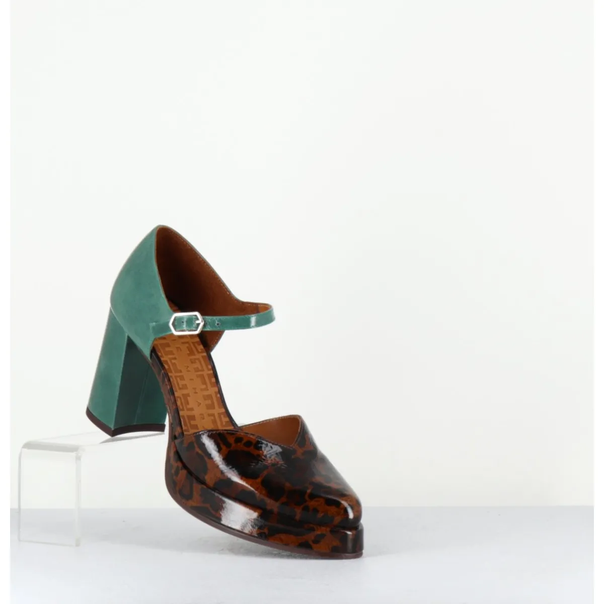 Chaussures^CHIE MIHARA Babies bicolore imprimé leopard bout pointu - FASI FIAT CASTANO