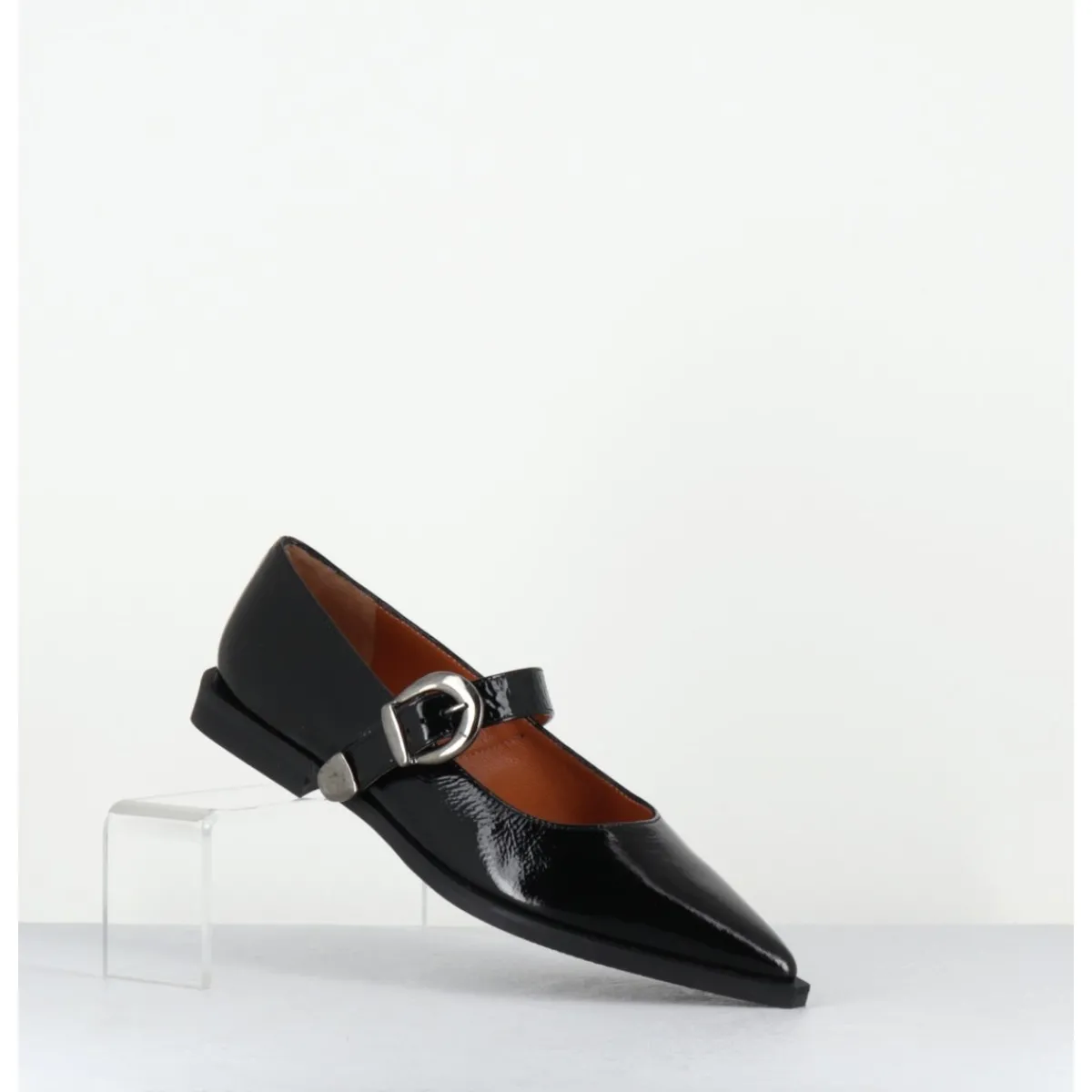 Chaussures | Ballerines^THEA MIKA Babies bout pointu en cuir vernis - TM9118F NAPLAK NERO NOIR