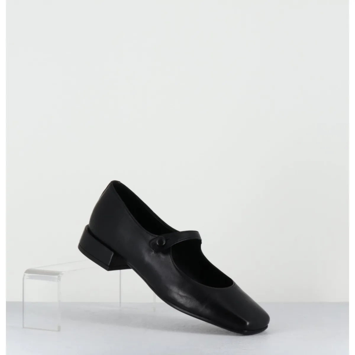 Chaussures | Ballerines^TO&CO Babies en cuir souple bout carré - JANE BLACK COWHIDE NOIR