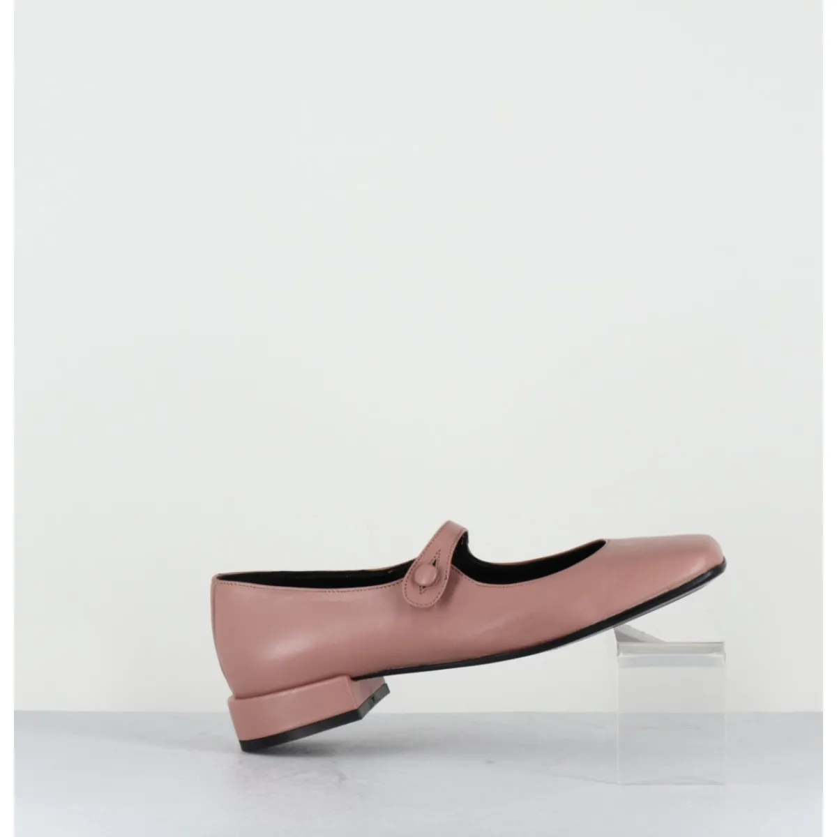 Chaussures | Ballerines^TO&CO Babies en cuir souple poudré à bout carré - JANE NATURAL COWHIDE ROSE