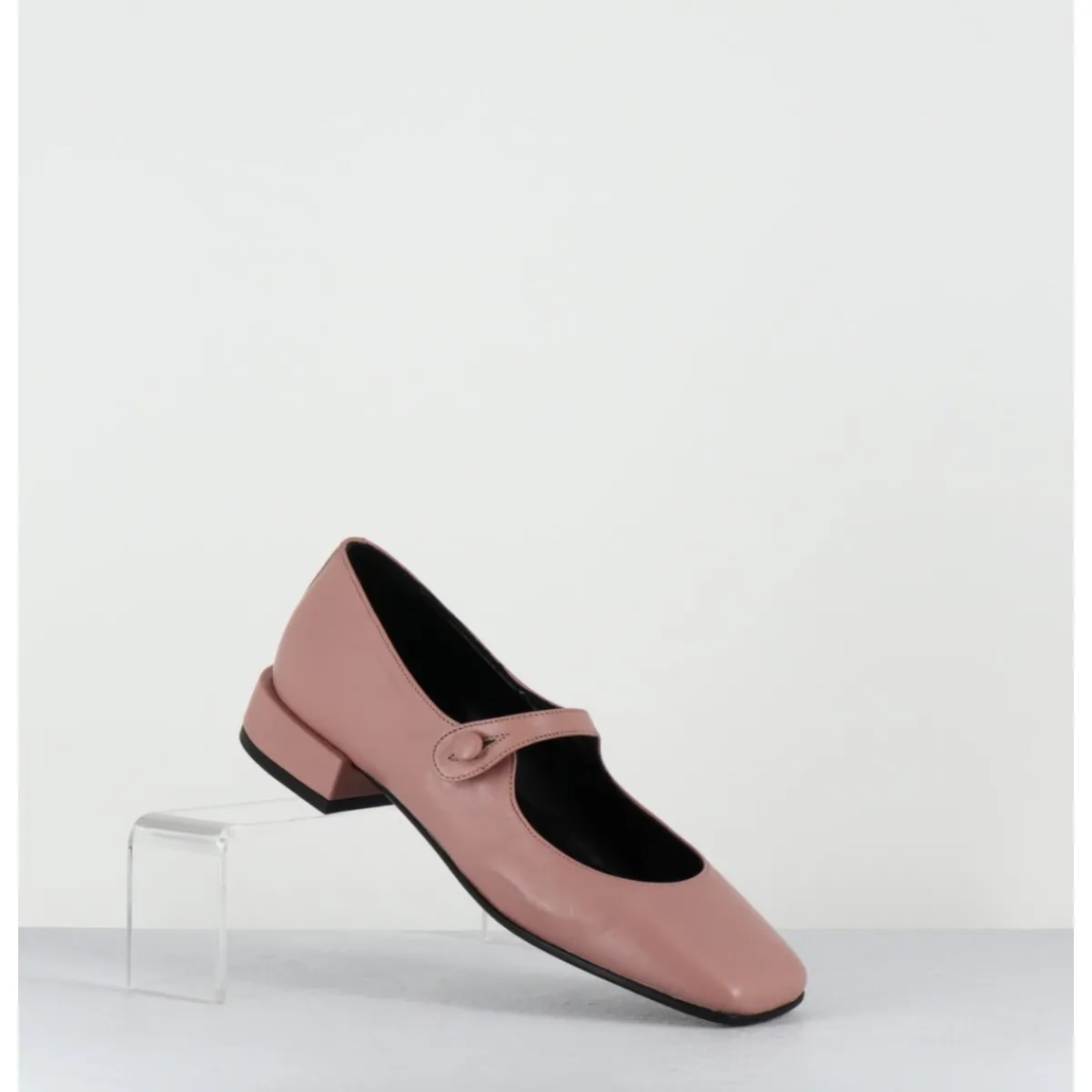 Chaussures | Ballerines^TO&CO Babies en cuir souple poudré à bout carré - JANE NATURAL COWHIDE ROSE