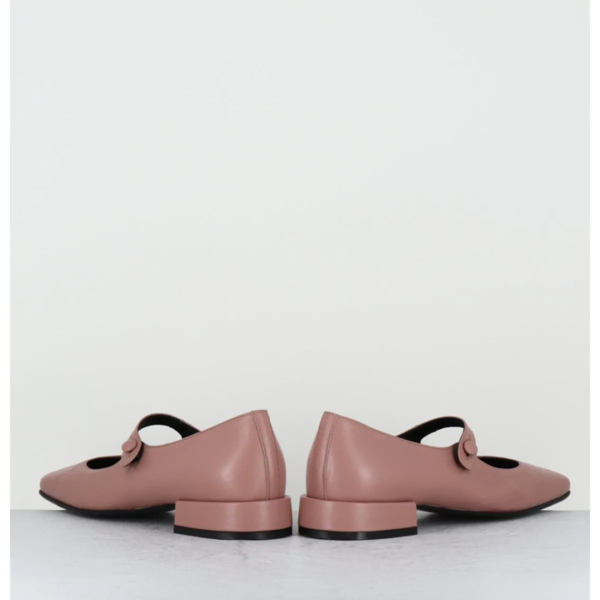 Chaussures | Ballerines^TO&CO Babies en cuir souple poudré à bout carré - JANE NATURAL COWHIDE ROSE