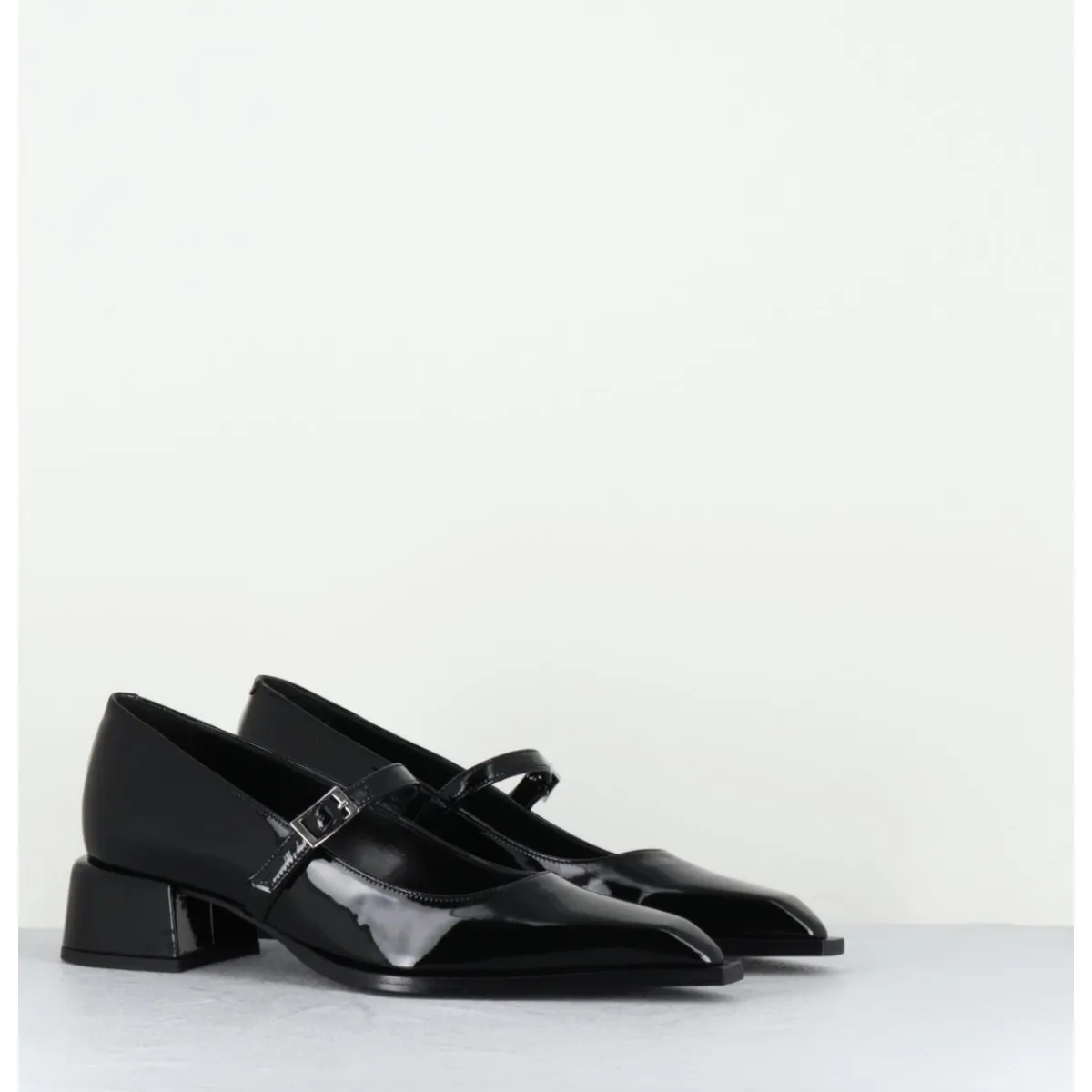Chaussures^GARRICE LAB Babies en cuir vernis bout pointu petit talon - INE71 VERNICE NERO NOIR