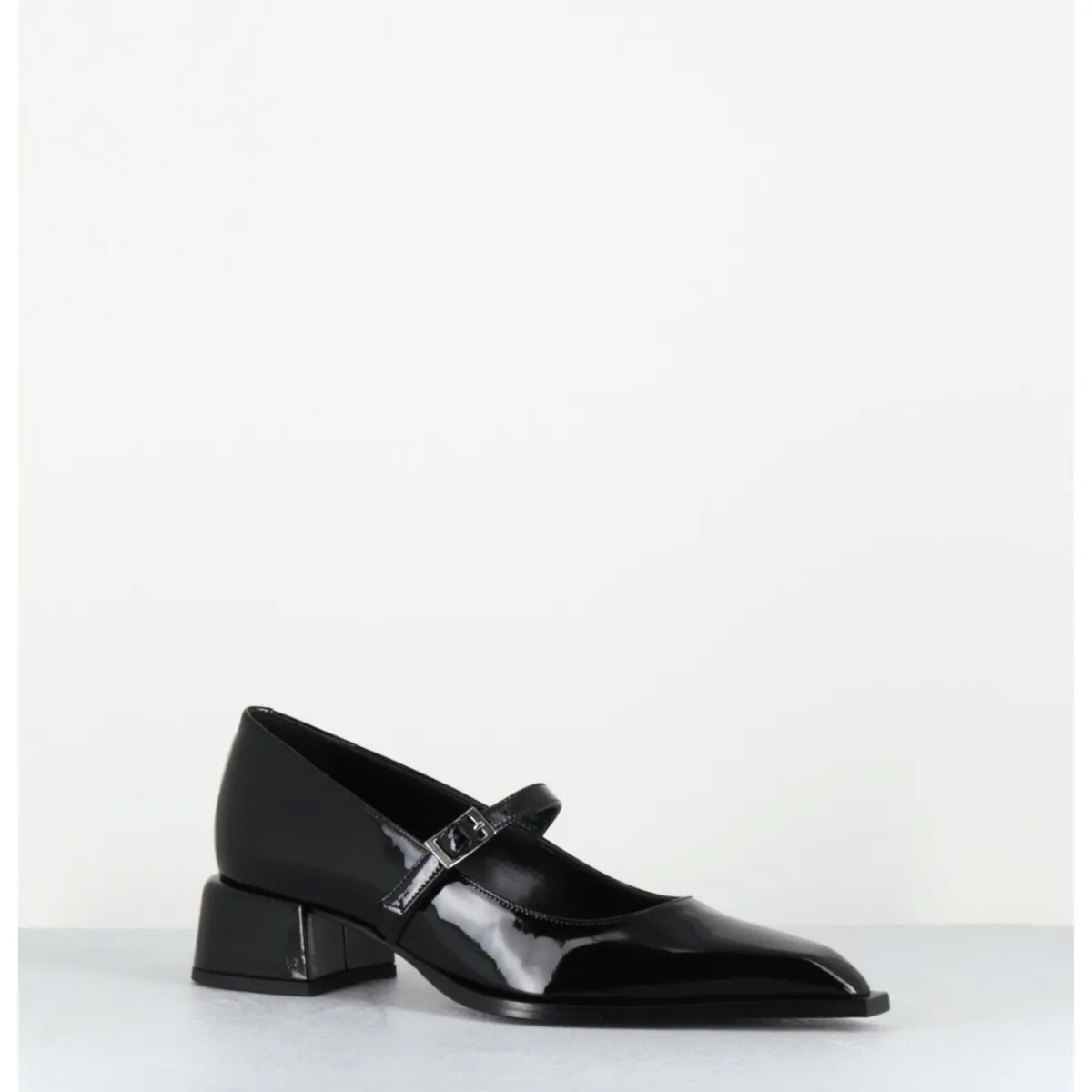 Chaussures^GARRICE LAB Babies en cuir vernis bout pointu petit talon - INE71 VERNICE NERO NOIR