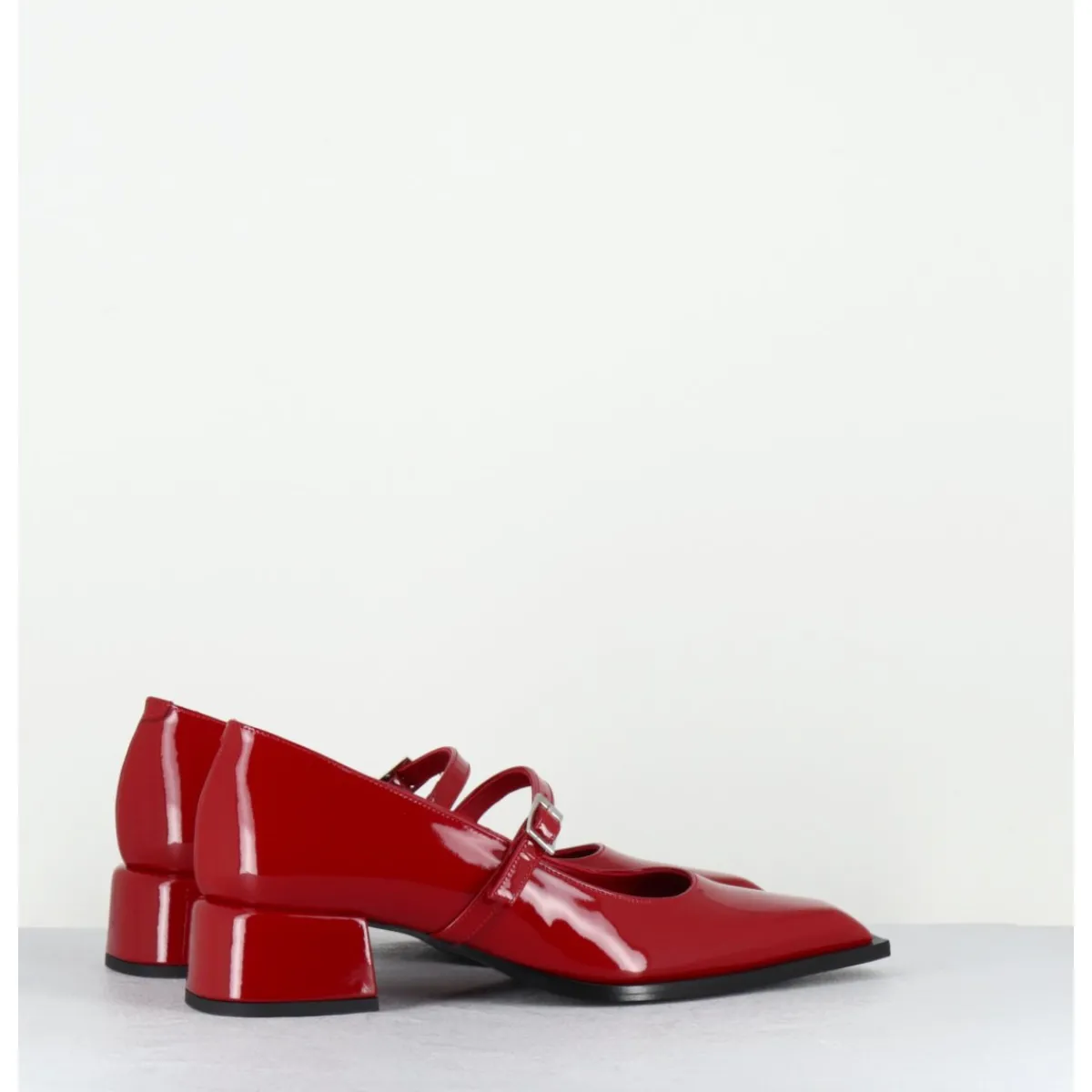 Chaussures^GARRICE LAB Babies en cuir vernis bout pointu petit talon - INE71 VERNICE ROSSO ROUGE
