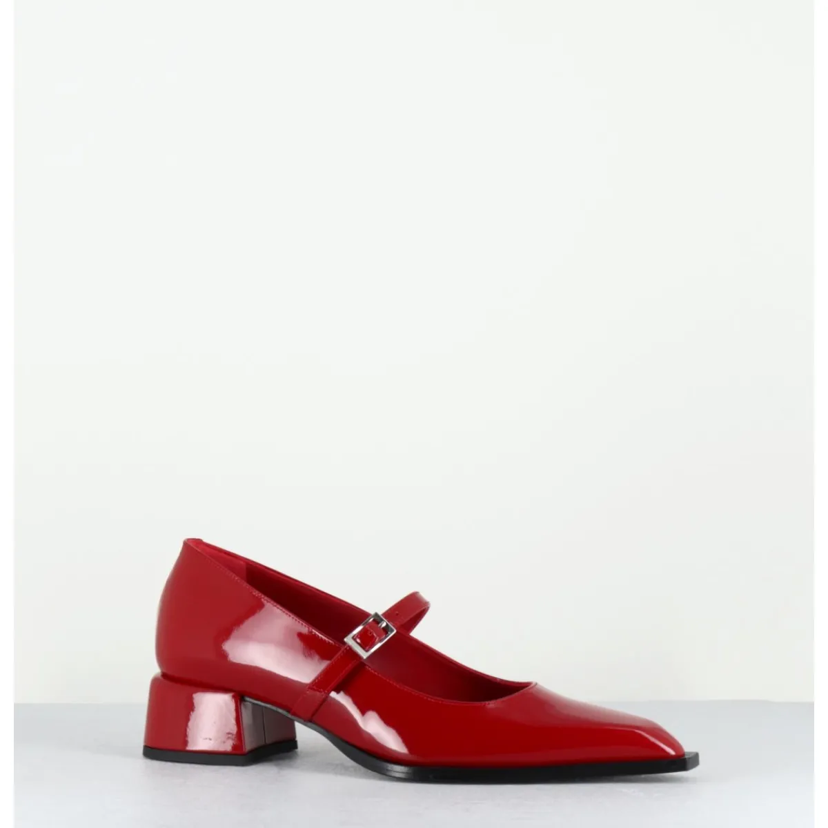 Chaussures^GARRICE LAB Babies en cuir vernis bout pointu petit talon - INE71 VERNICE ROSSO ROUGE
