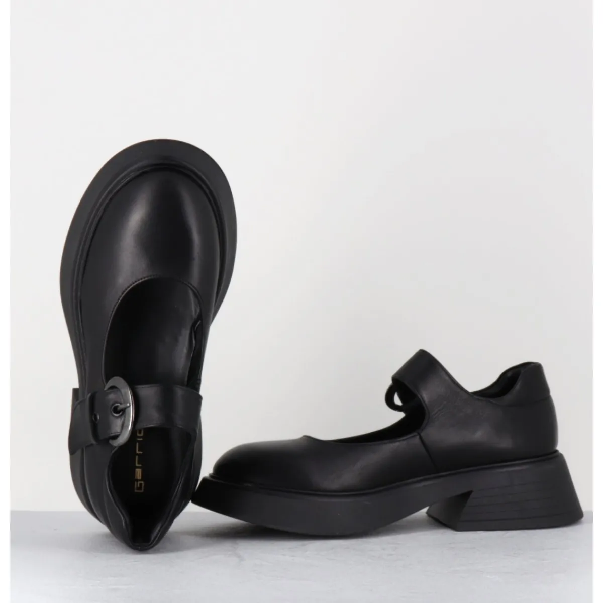 Chaussures^GARRICE LAB Babies 90s en cuir semelle légère - CIKE SAVANA NERO NOIR