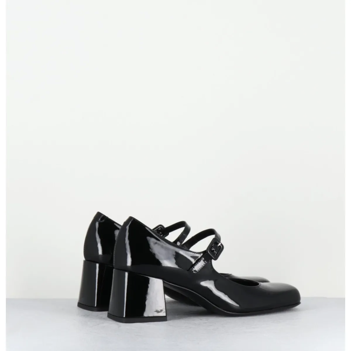 Chaussures^ROTTA Babies 60s en cuir vernis petit talon - XARA VERNICE BLACK NOIR