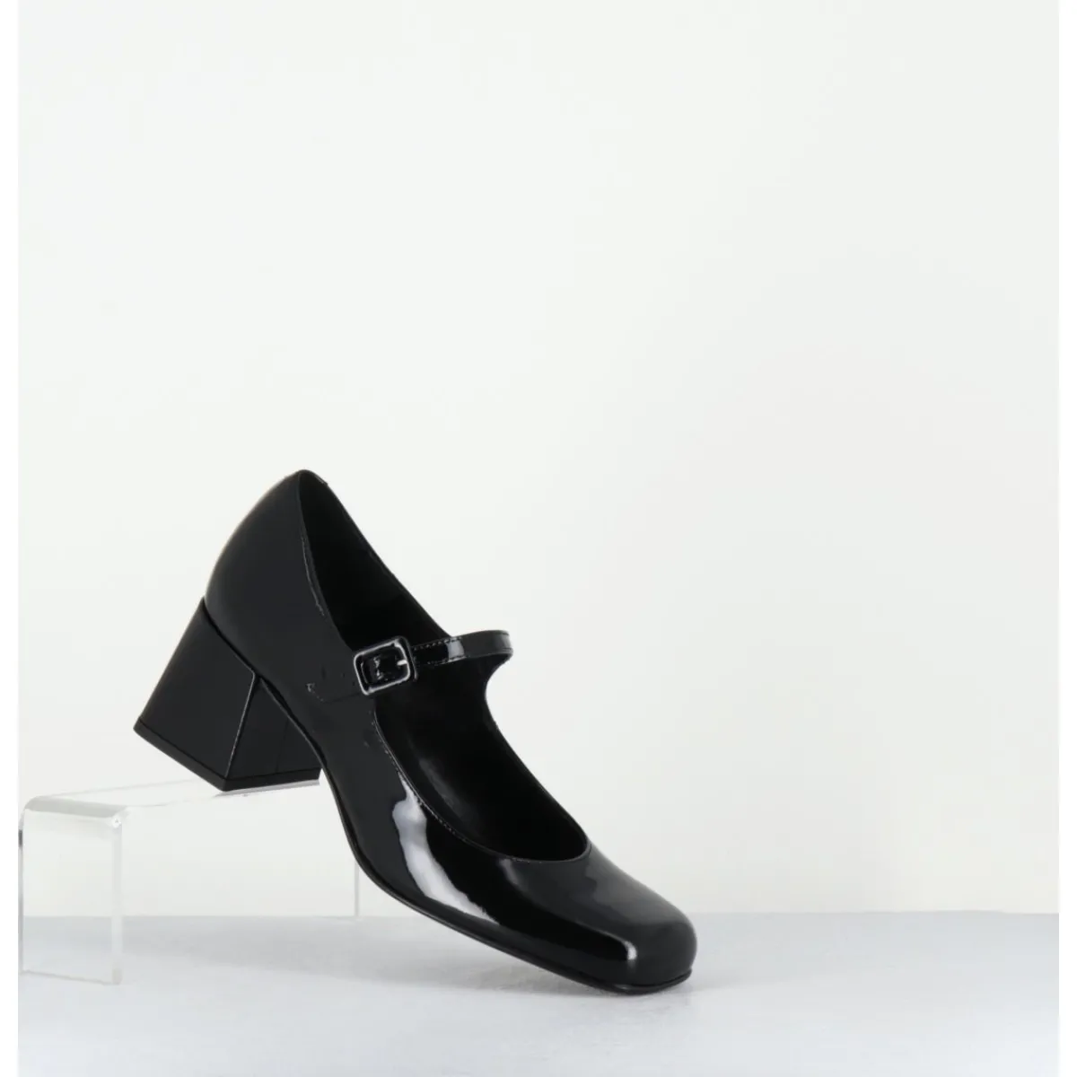 Chaussures^ROTTA Babies 60s en cuir vernis petit talon - XARA VERNICE BLACK NOIR