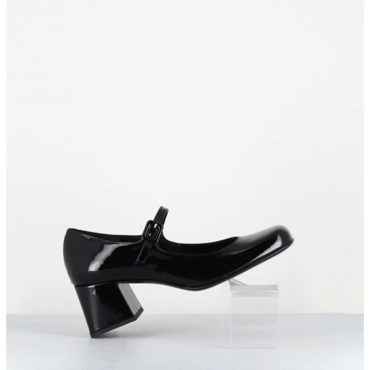 Chaussures^ROTTA Babies 60s en cuir vernis petit talon - XARA VERNICE BLACK NOIR