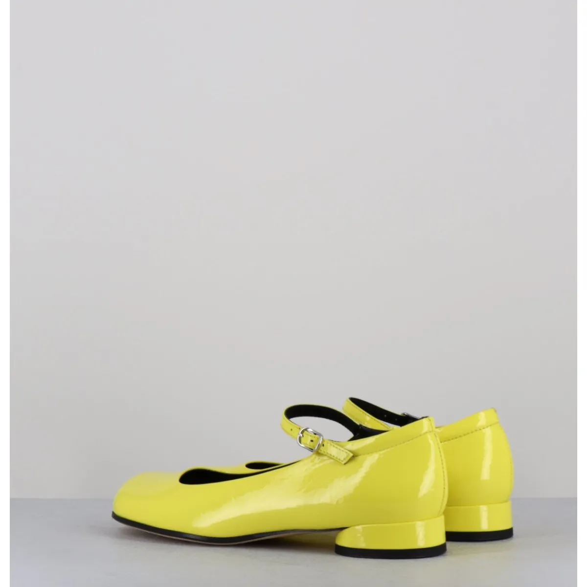Chaussures | Ballerines^GARRICE LAB Babies 60s petit talon en cuir vernis - LIGAT2 CINDY BUTTERCUP JAUNE