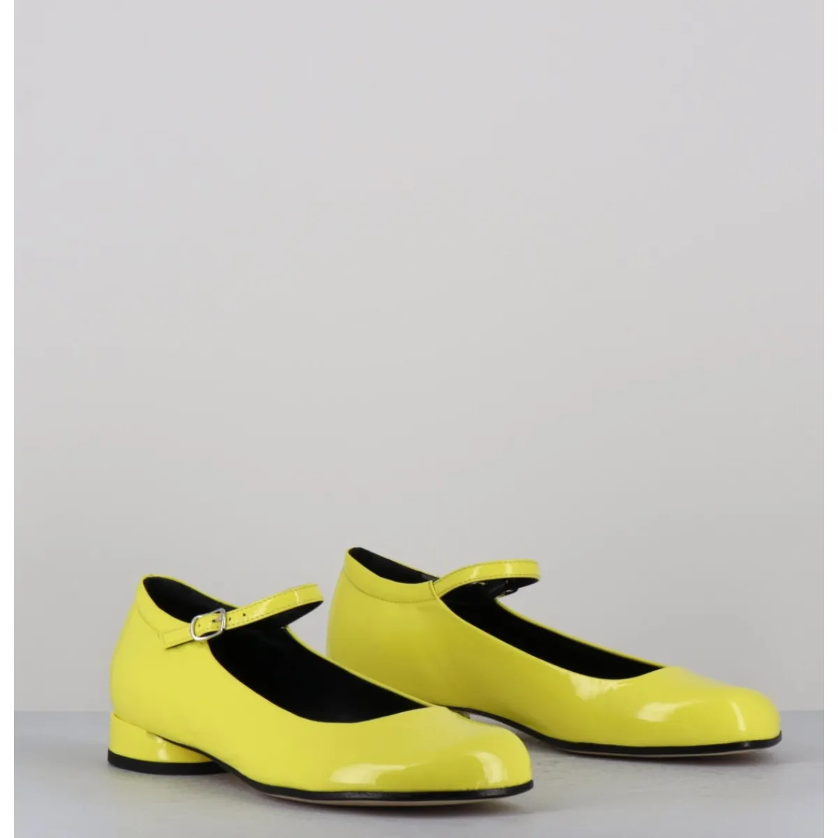 Chaussures | Ballerines^GARRICE LAB Babies 60s petit talon en cuir vernis - LIGAT2 CINDY BUTTERCUP JAUNE