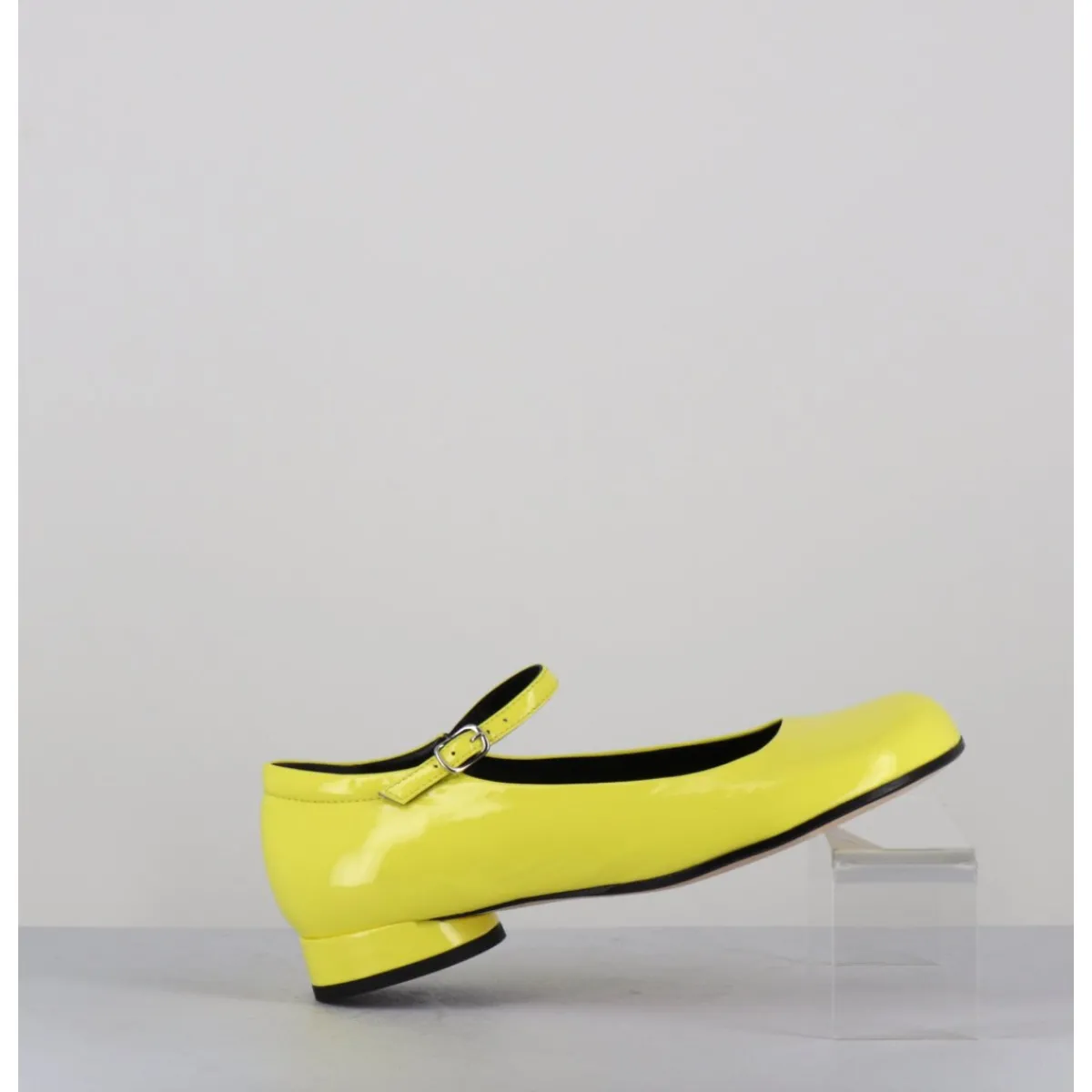 Chaussures | Ballerines^GARRICE LAB Babies 60s petit talon en cuir vernis - LIGAT2 CINDY BUTTERCUP JAUNE