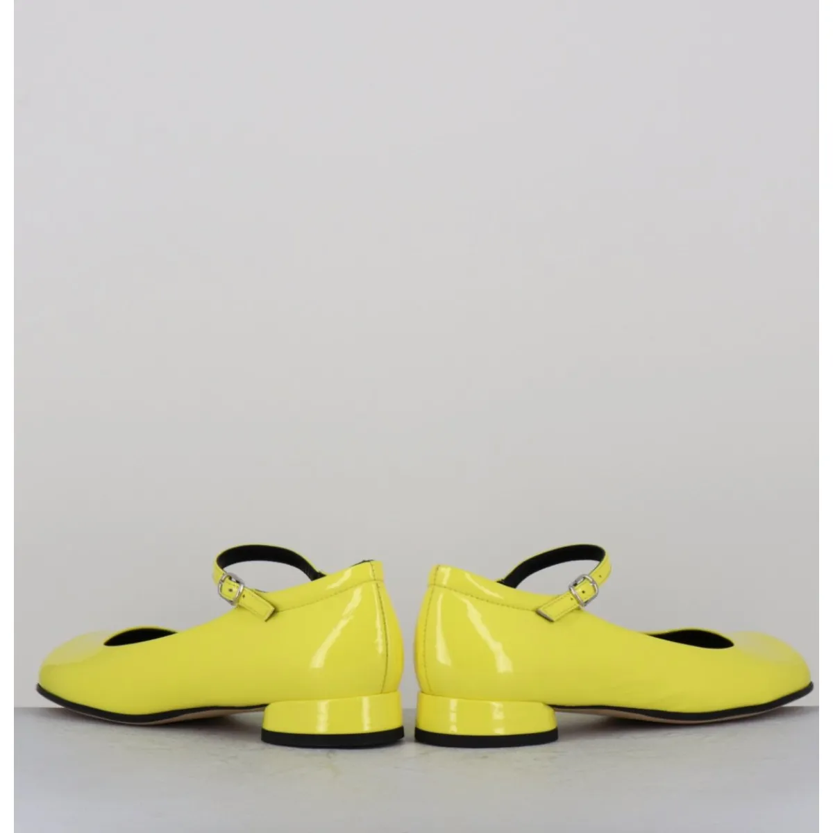 Chaussures | Ballerines^GARRICE LAB Babies 60s petit talon en cuir vernis - LIGAT2 CINDY BUTTERCUP JAUNE