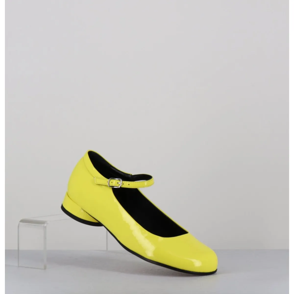 Chaussures | Ballerines^GARRICE LAB Babies 60s petit talon en cuir vernis - LIGAT2 CINDY BUTTERCUP JAUNE