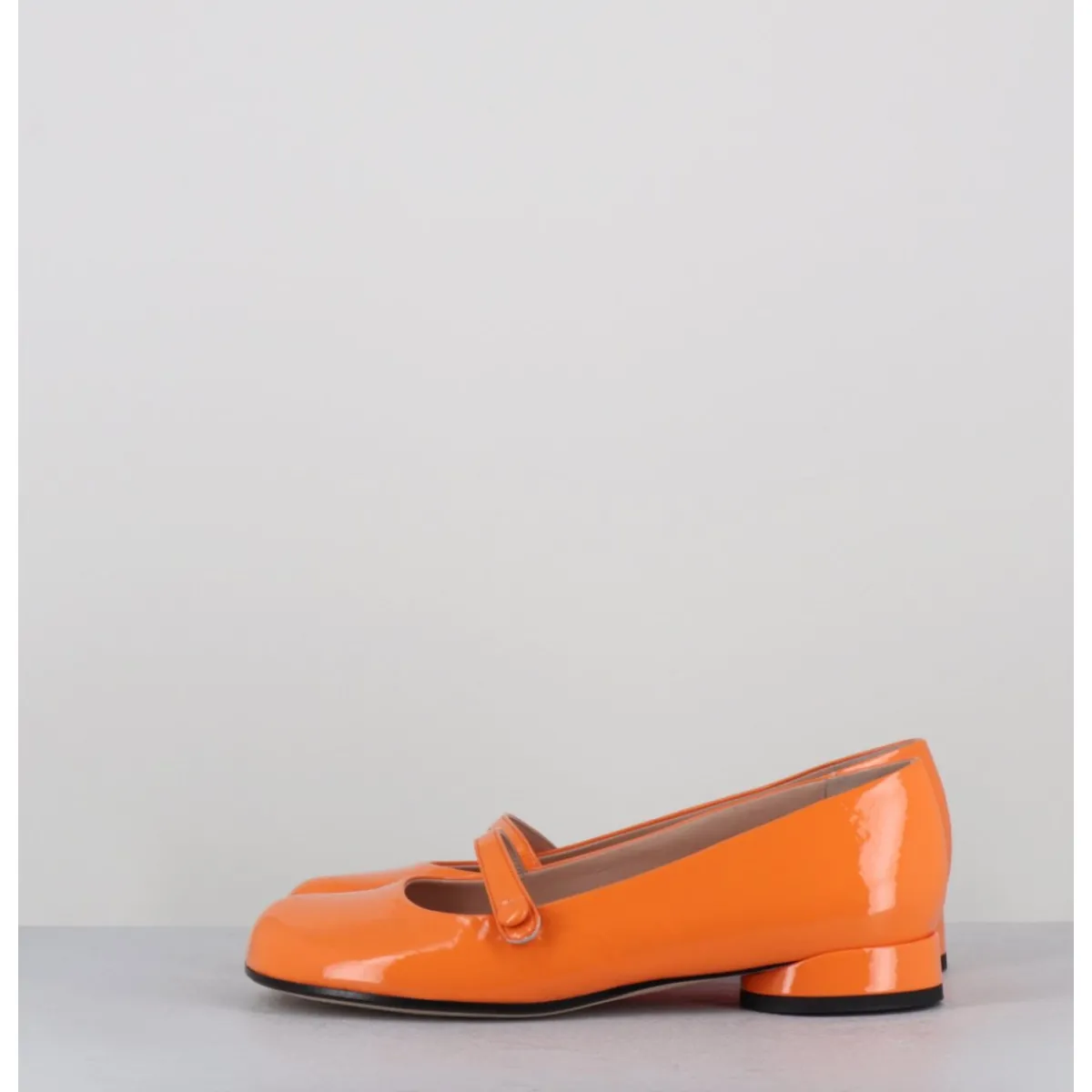 Chaussures | Ballerines^GARRICE LAB Babies 60s petit talon en cuir vernis - MASAI CINDY ALBICOCCA ORANGE