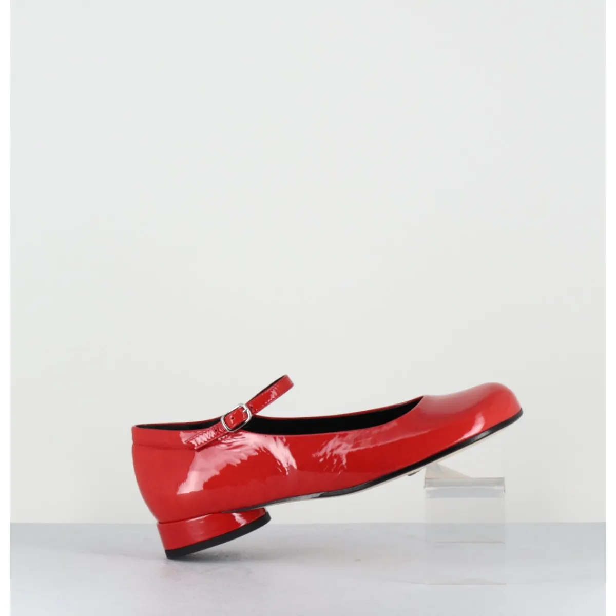 Chaussures | Ballerines^GARRICE LAB Babies 60s petit talon en cuir vernis - LIGAT1 CINDY ROSSO ROUGE