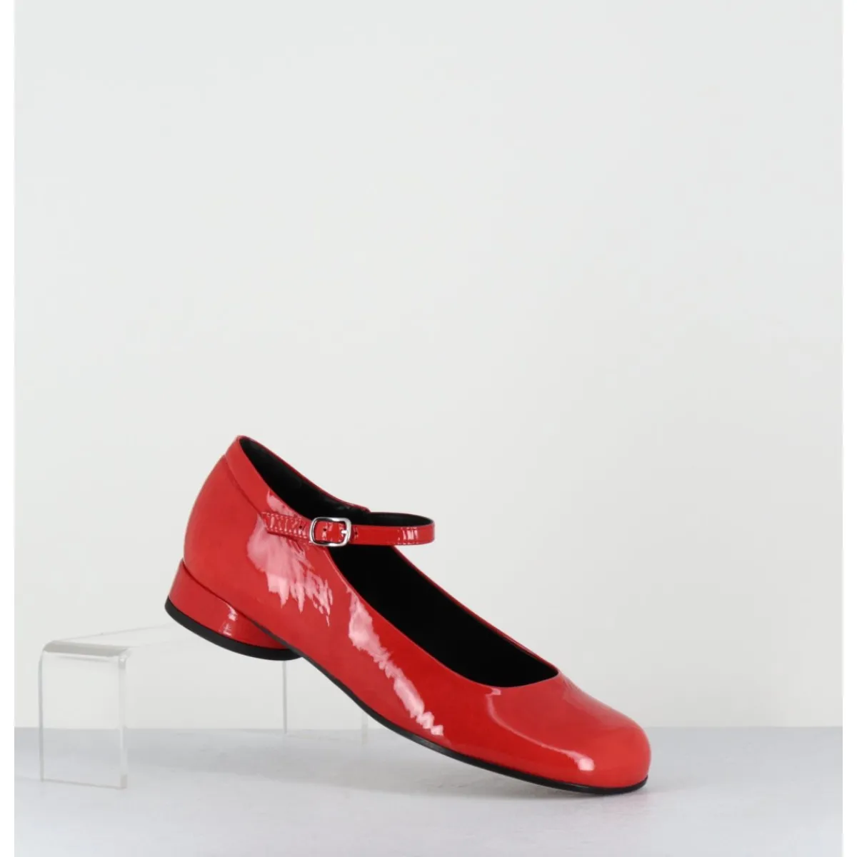Chaussures | Ballerines^GARRICE LAB Babies 60s petit talon en cuir vernis - LIGAT1 CINDY ROSSO ROUGE