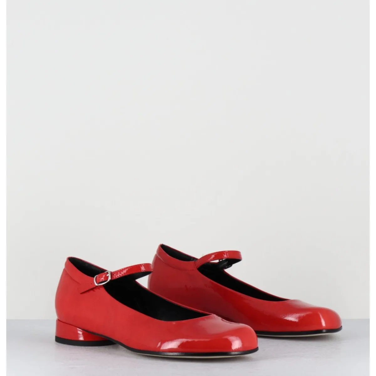 Chaussures | Ballerines^GARRICE LAB Babies 60s petit talon en cuir vernis - LIGAT1 CINDY ROSSO ROUGE