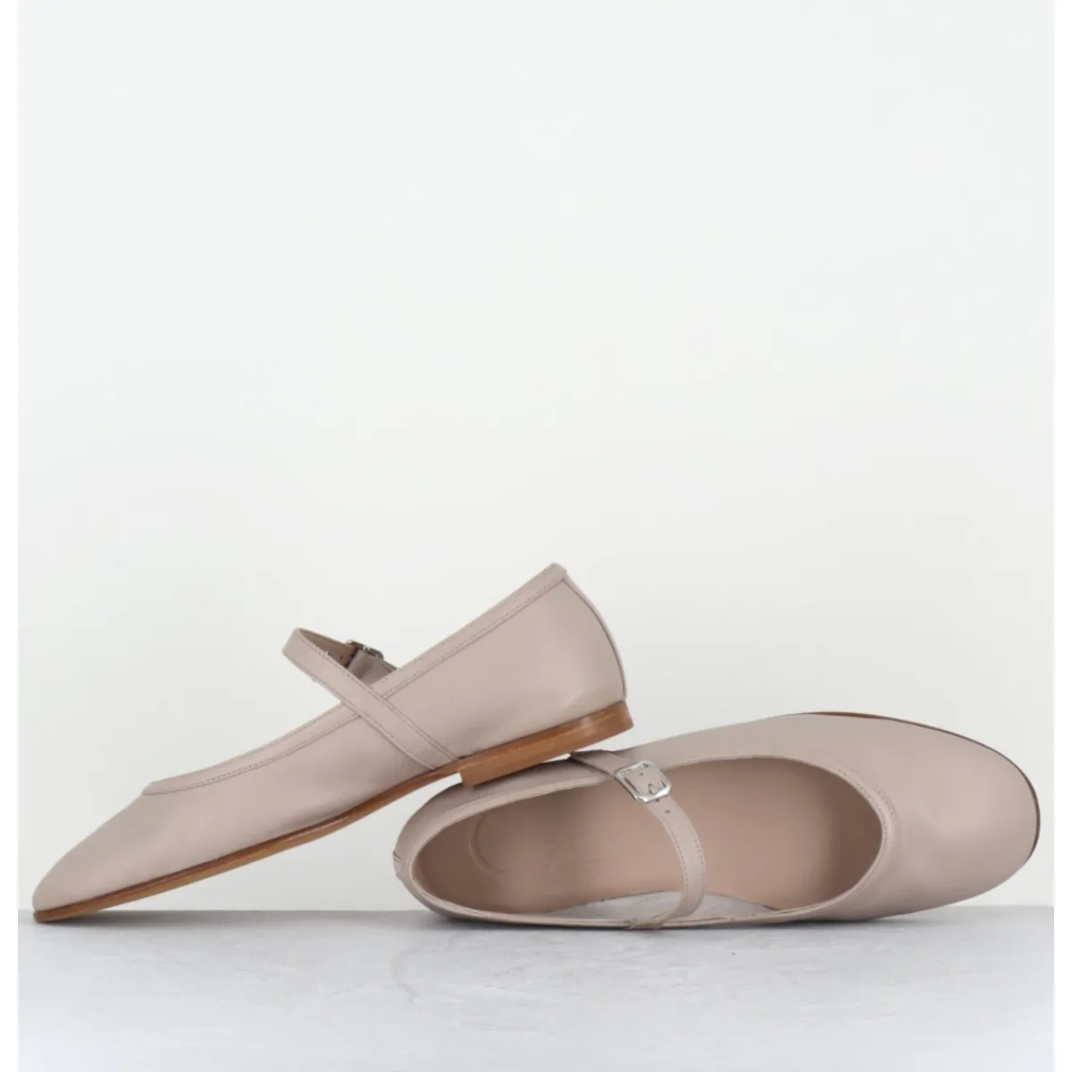 Chaussures | Ballerines^OA NON FASHION Ballerines à bride en cuir souple - ROXY NAPPA BEIGE