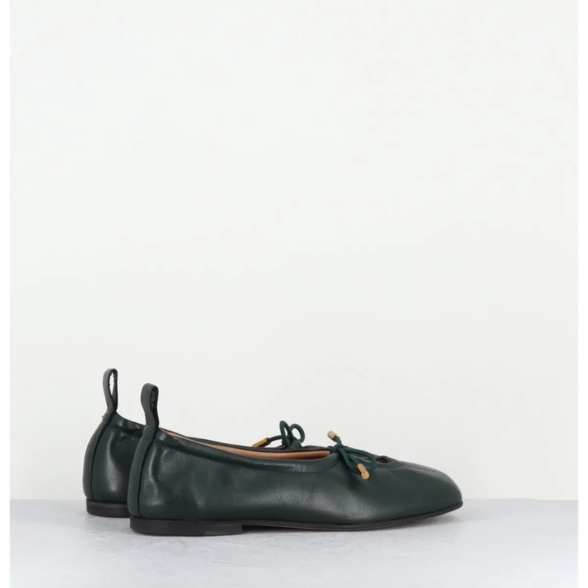 Chaussures | Ballerines^ALOHAS Ballerines à noeud en cuir souple bouteille - ROSALIND GREEN BALLET VERT