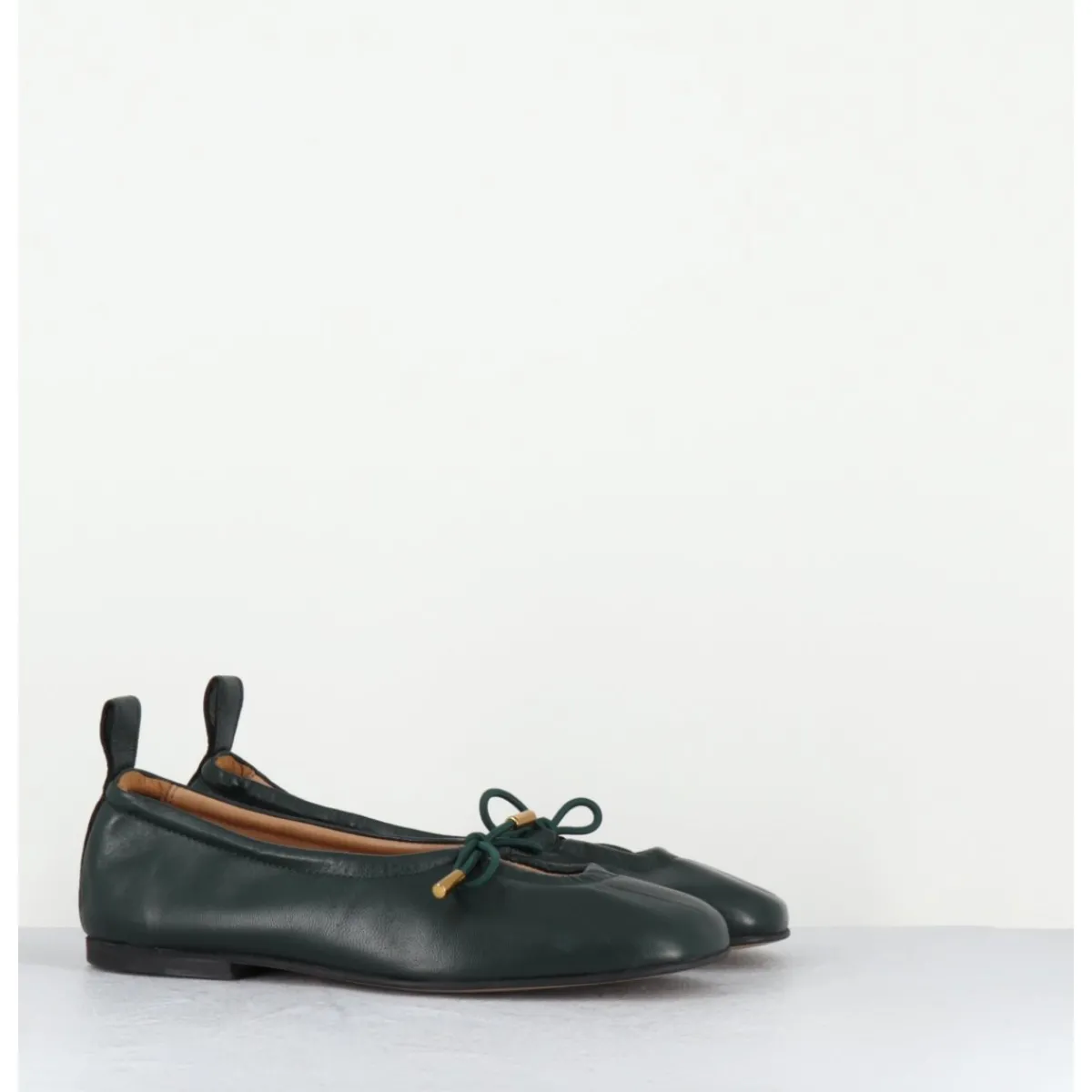 Chaussures | Ballerines^ALOHAS Ballerines à noeud en cuir souple bouteille - ROSALIND GREEN BALLET VERT