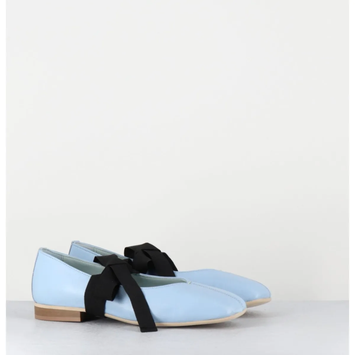 Chaussures | Ballerines^GARRICE LAB Ballerines 'chausson de danse' en cuir ciel - CHESTER3 NAPPA CIELO BLEU