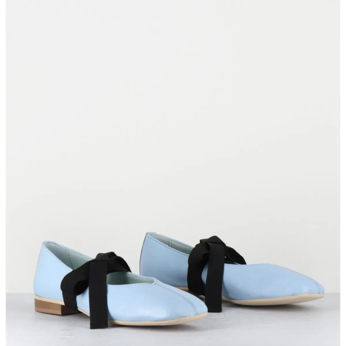 Chaussures | Ballerines^GARRICE LAB Ballerines 'chausson de danse' en cuir ciel - CHESTER3 NAPPA CIELO BLEU