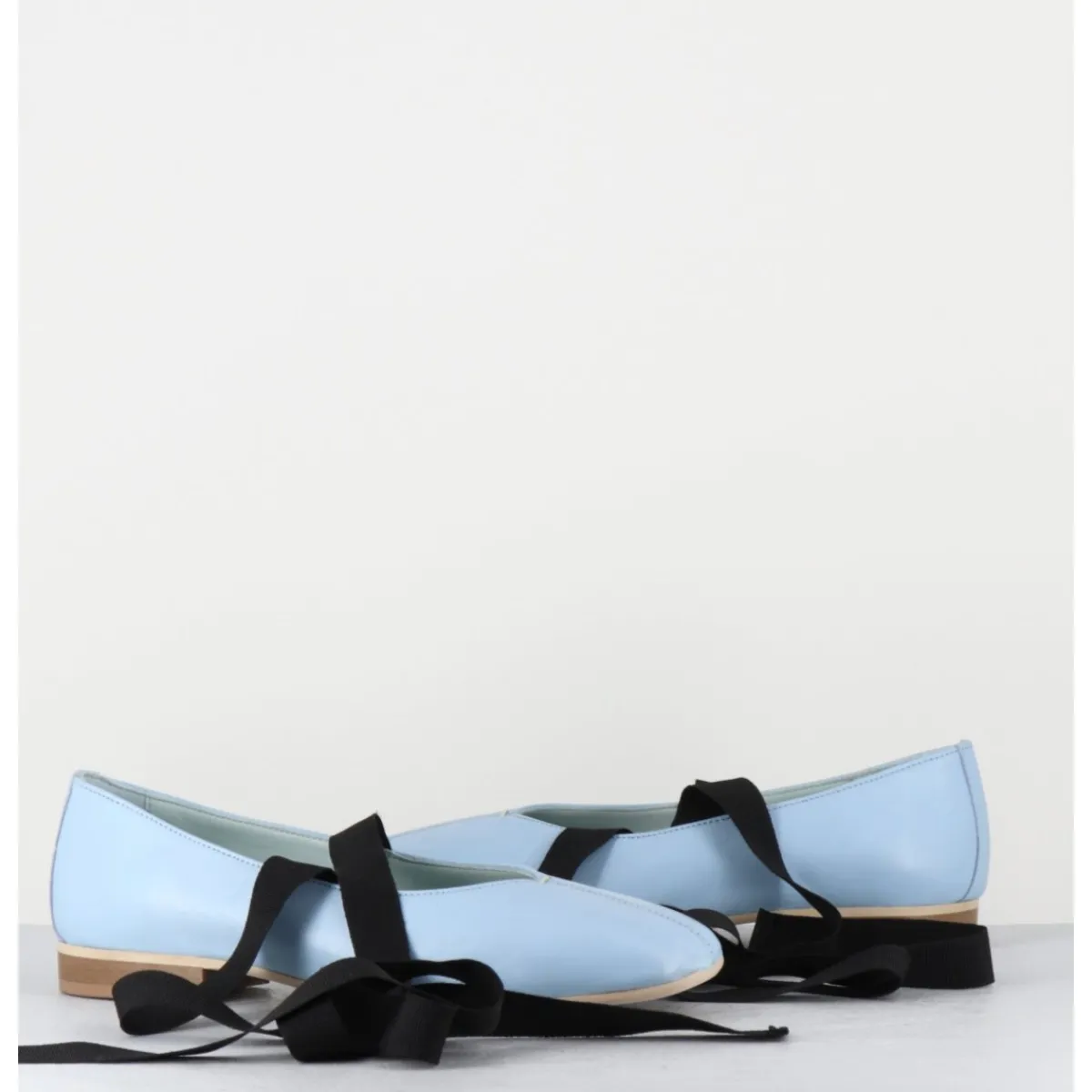 Chaussures | Ballerines^GARRICE LAB Ballerines 'chausson de danse' en cuir ciel - CHESTER3 NAPPA CIELO BLEU