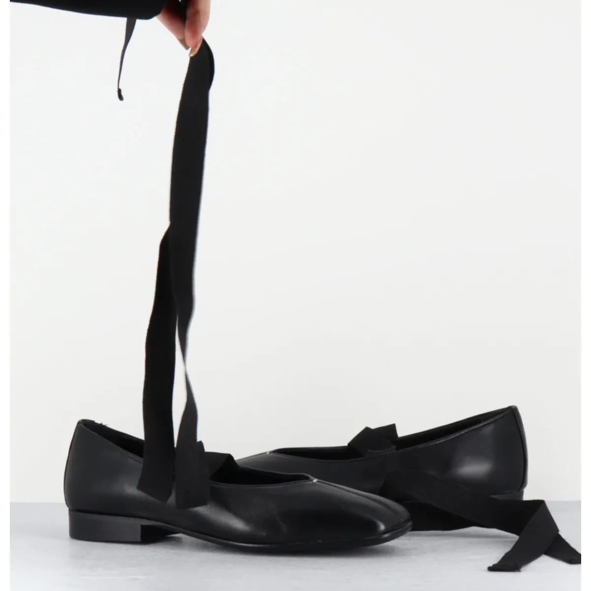 Chaussures | Ballerines^GARRICE LAB Ballerines 'chausson de danse' en cuir - CHESTER1 NAPPA NERO NOIR