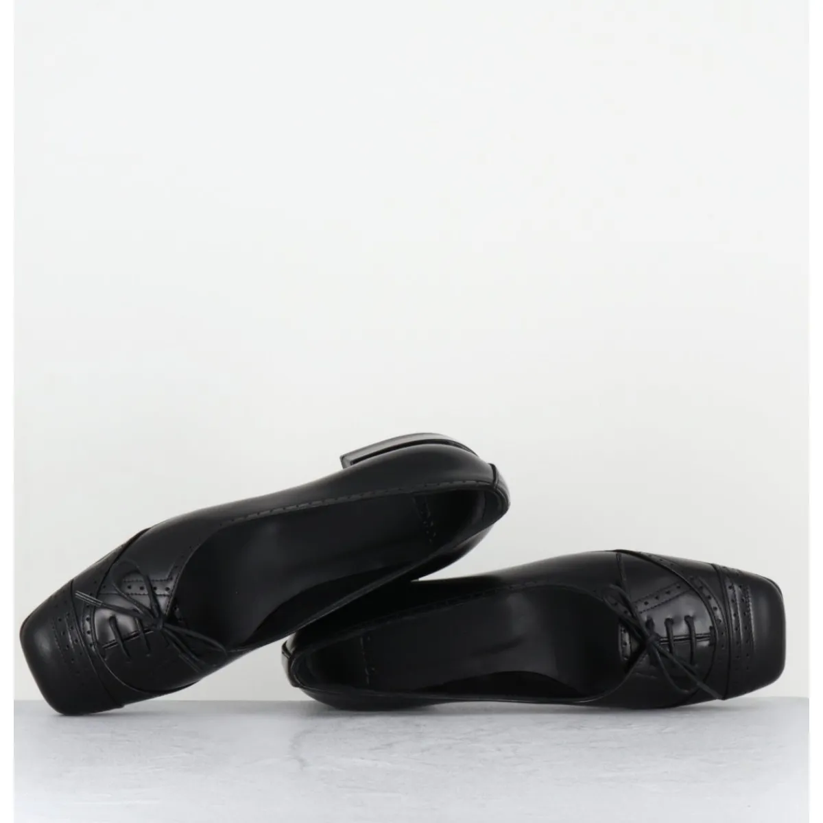 Chaussures | Ballerines^TO&CO Ballerines en cuir petit lacet - FABIENE CORDOBA NERO NOIR