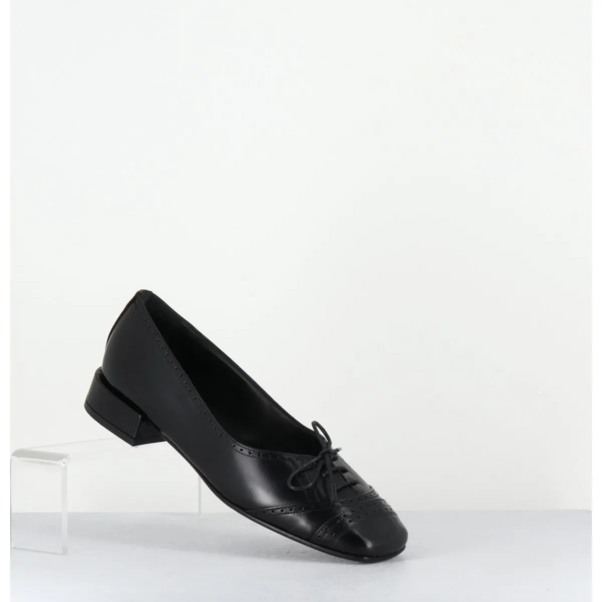 Chaussures | Ballerines^TO&CO Ballerines en cuir petit lacet - FABIENE CORDOBA NERO NOIR