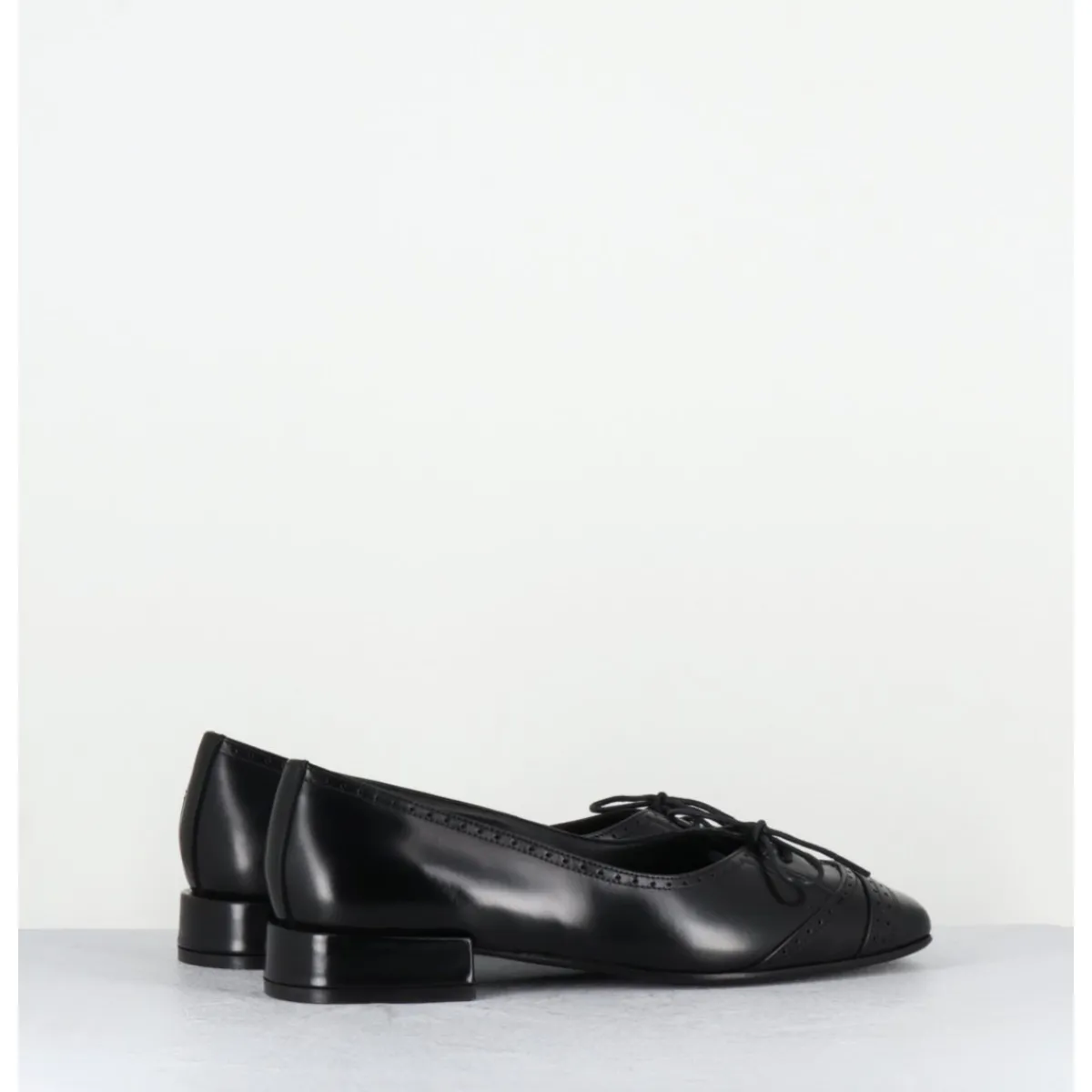 Chaussures | Ballerines^TO&CO Ballerines en cuir petit lacet - FABIENE CORDOBA NERO NOIR