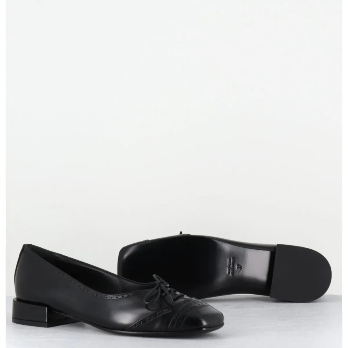 Chaussures | Ballerines^TO&CO Ballerines en cuir petit lacet - FABIENE CORDOBA NERO NOIR