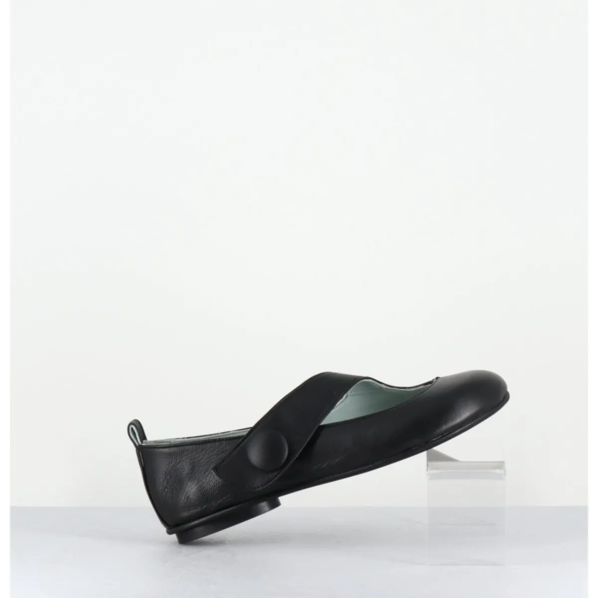 Chaussures | Ballerines^GARRICE LAB Ballerines japonisantes à bout rond en cuir - RINA NAPPA NERO NOIR