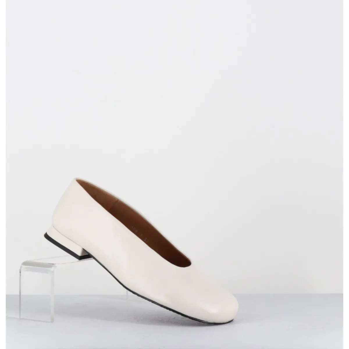 Chaussures | Ballerines^AUDLEY Ballerines minimalistes en cuir - PAOLA1 MARFIL NAPPA BLANC