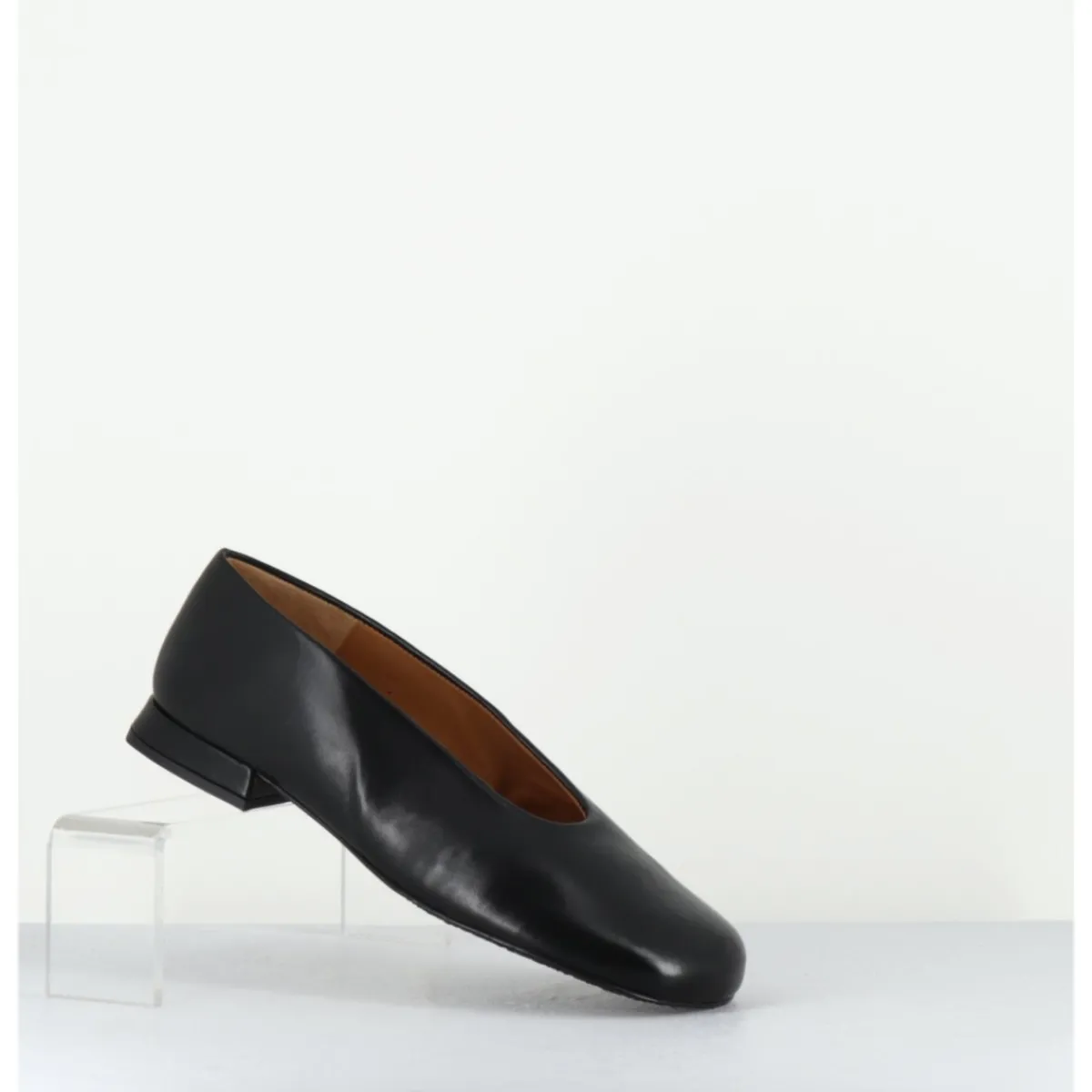 Chaussures | Ballerines^AUDLEY Ballerines minimalistes en cuir - PAOLA2 BLACK NAPPA NOIR