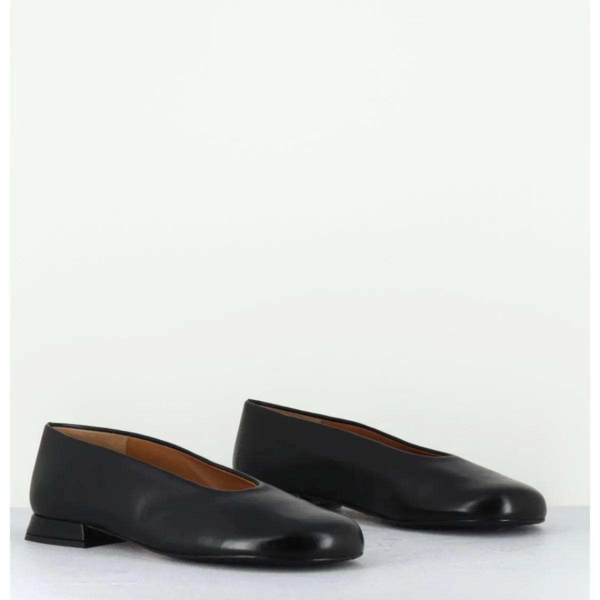 Chaussures | Ballerines^AUDLEY Ballerines minimalistes en cuir - PAOLA2 BLACK NAPPA NOIR