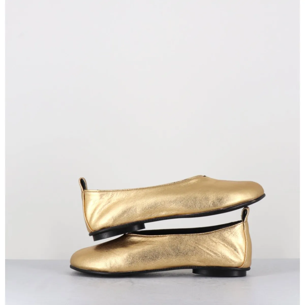 Chaussures | Ballerines^GARRICE LAB Ballerines minimalistes en cuir souple doré - LESTER4 NAPPA ORO DORE