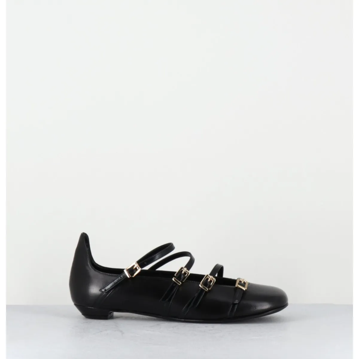 Chaussures | Ballerines^LELLA BALDI Ballerines multi-brides en cuir - LT2409 NAPPA NERO NOIR