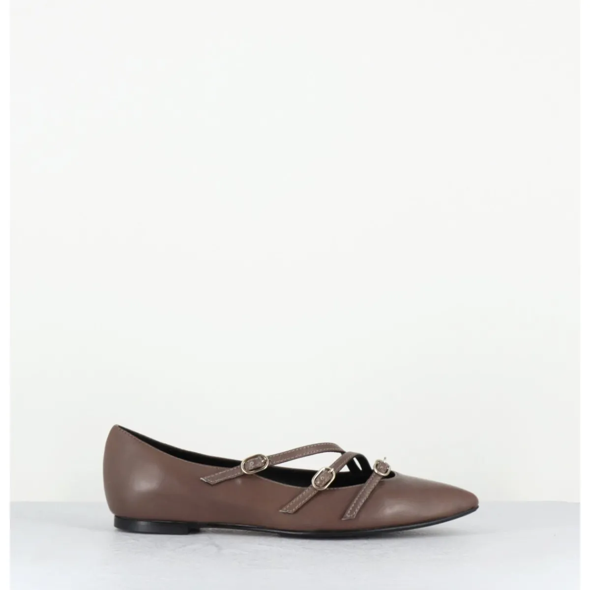 Chaussures | Ballerines^GARRICE LAB Ballerines multi-brides en cuir - LINER BERLINO TAUPE