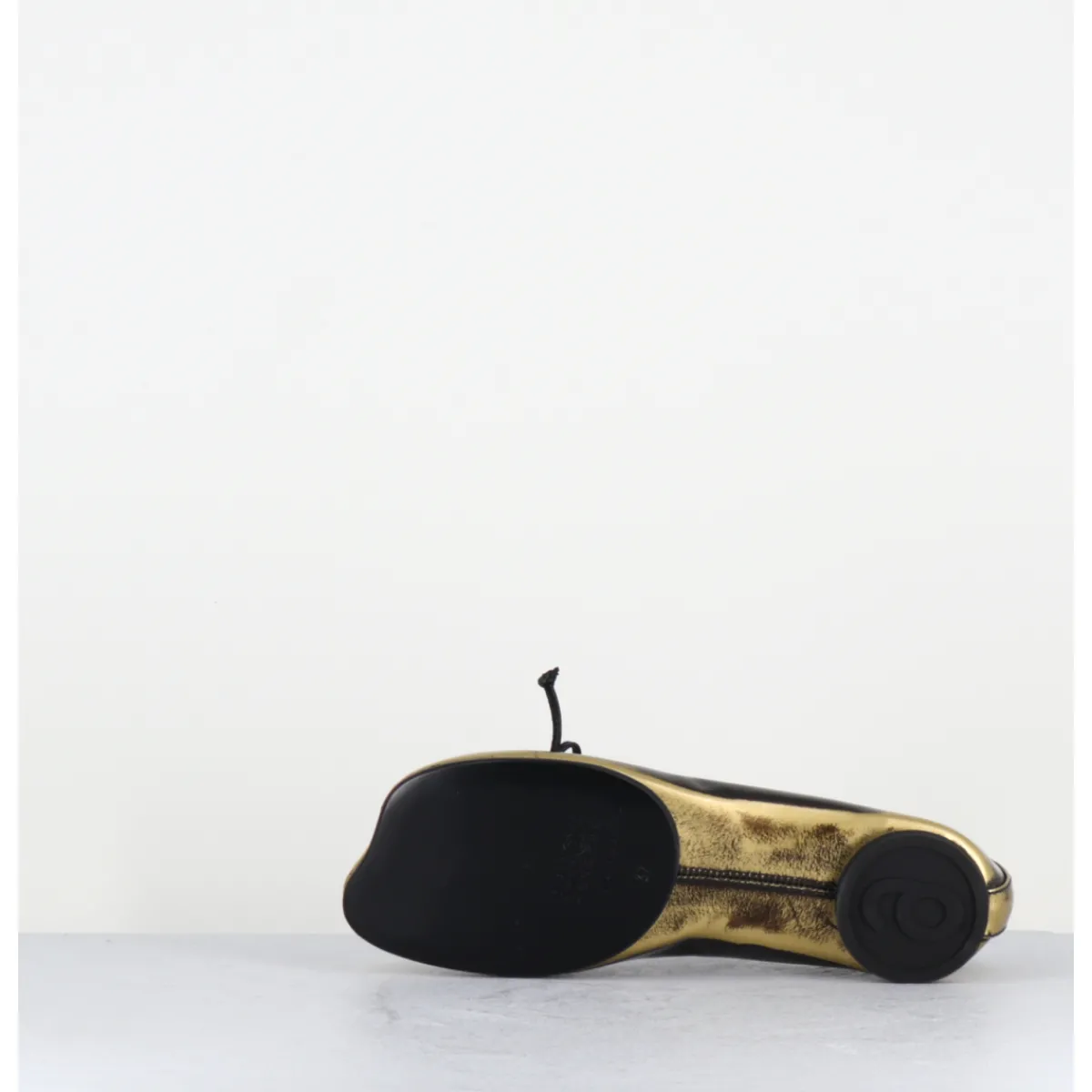 Chaussures | Ballerines^MM6 MAISON MARGIELA Ballerines Numeric en cuir glacé marron brossé & or - S59WZ0099 H2582 BRONZE