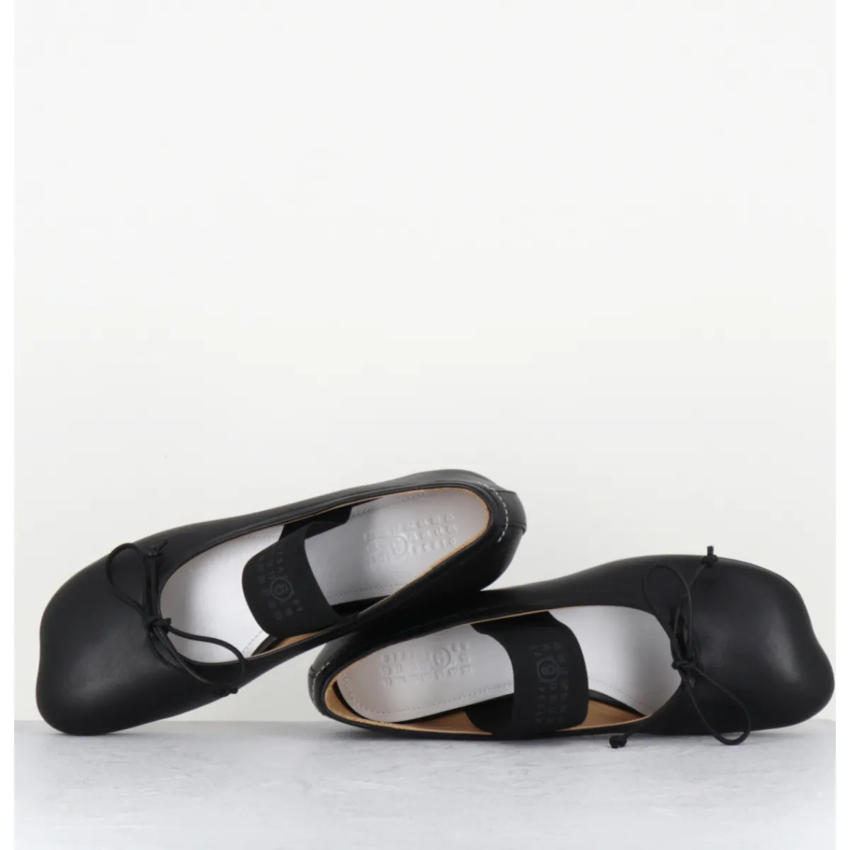 Chaussures | Ballerines^MM6 MAISON MARGIELA Ballerines Numeric en cuir - S59WZ0099 T8013 NOIR