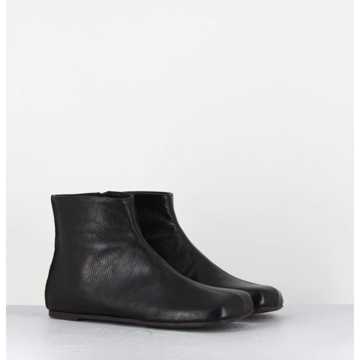 Boots^ANTONIO BARBATO Boos plates minimalistes en cuir - AB1655 MADRAS NERO NOIR