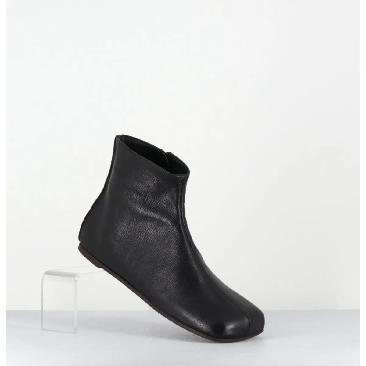 Boots^ANTONIO BARBATO Boos plates minimalistes en cuir - AB1655 MADRAS NERO NOIR